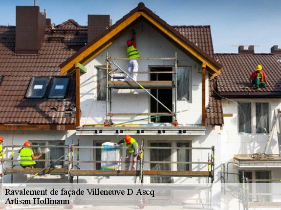 Ravalement de façade  villeneuve-d-ascq-59491 TIRANT Rénovation 59