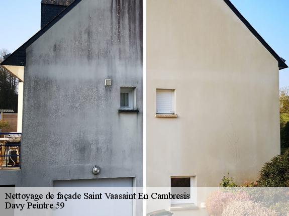 Nettoyage de façade  saint-vaasaint-en-cambresis-59188 Davy Peintre 59
