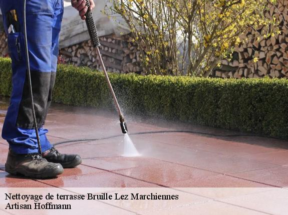 Nettoyage de terrasse  bruille-lez-marchiennes-59490 Artisan Hoffmann