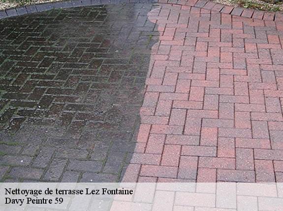 Nettoyage de terrasse  lez-fontaine-59740 Davy Peintre 59