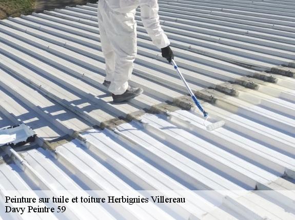 Peinture sur tuile et toiture  herbignies-villereau-59530 Davy Peintre 59